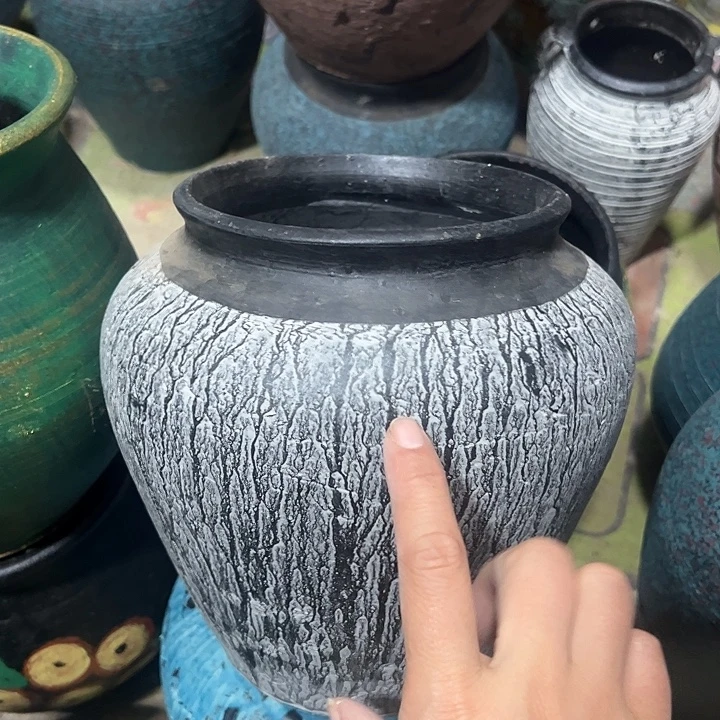 灰色坛子高20口14默认打孔