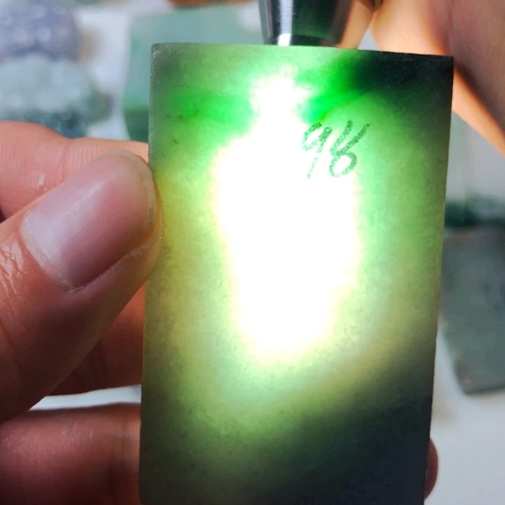 翡翠9K金镶嵌发饰