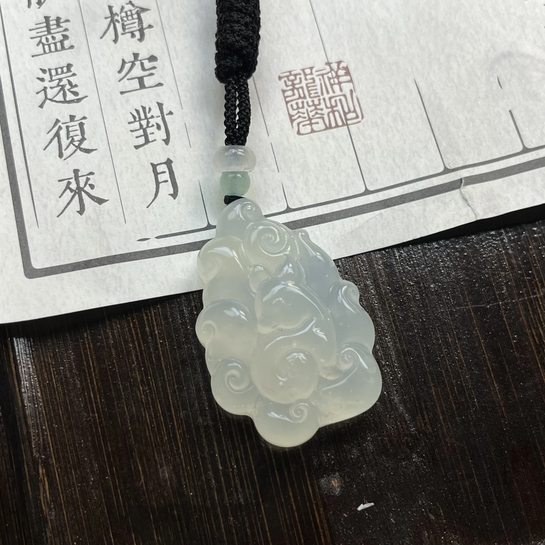 精品岫玉 九尾狐 挂颈饰钥匙扣