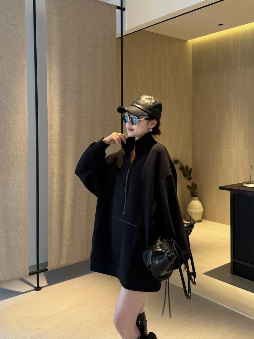 设计师原创时尚简约休闲百搭宽松舒适慵懒显瘦长袖卫衣Z253093