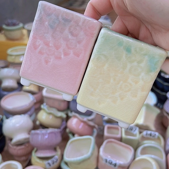 红陶陶瓷花盆当场满12包邮