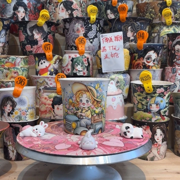 景德镇手绘花盆陶瓷12/12