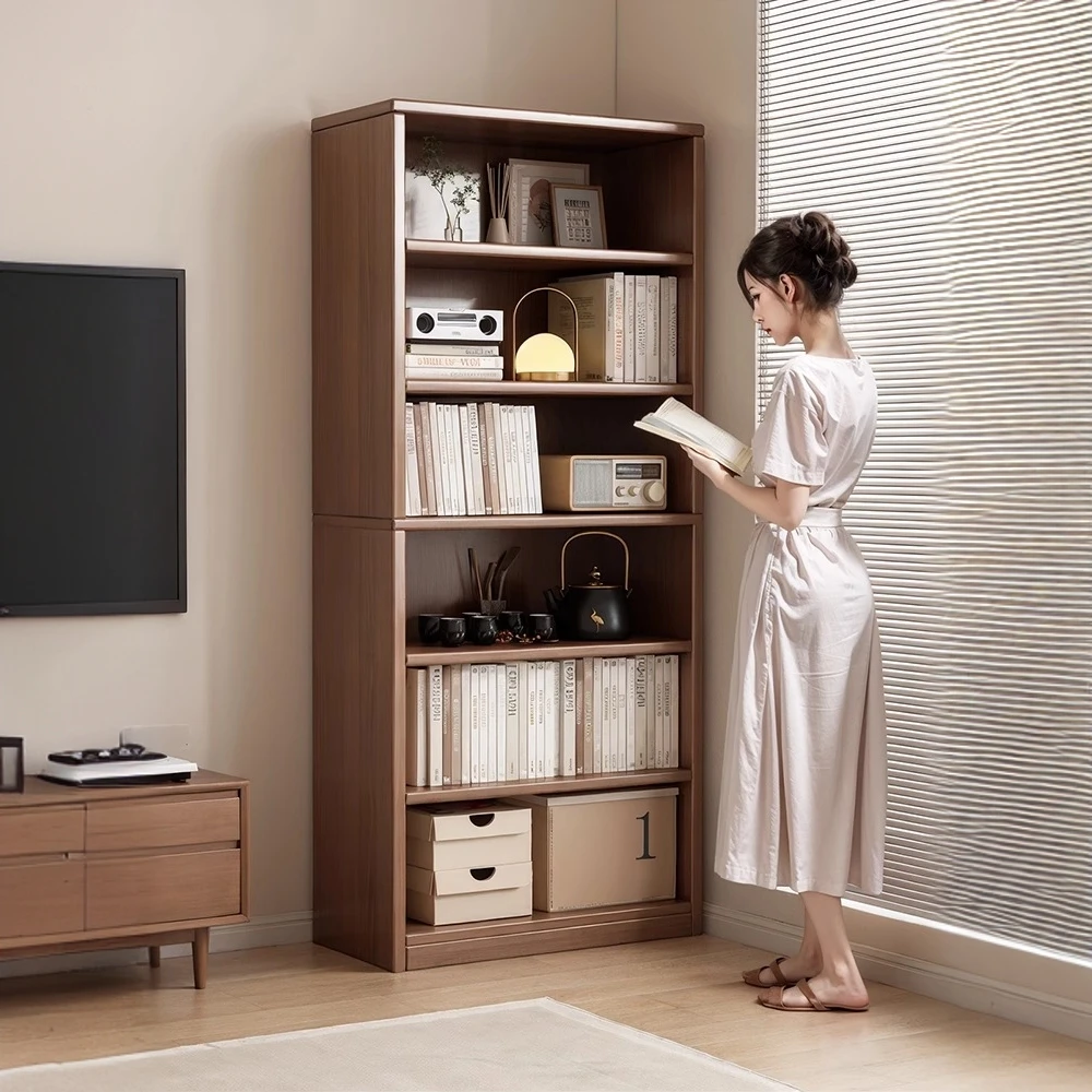 书柜书架多层放书置物架书柜储物柜一体靠墙书柜家用书柜