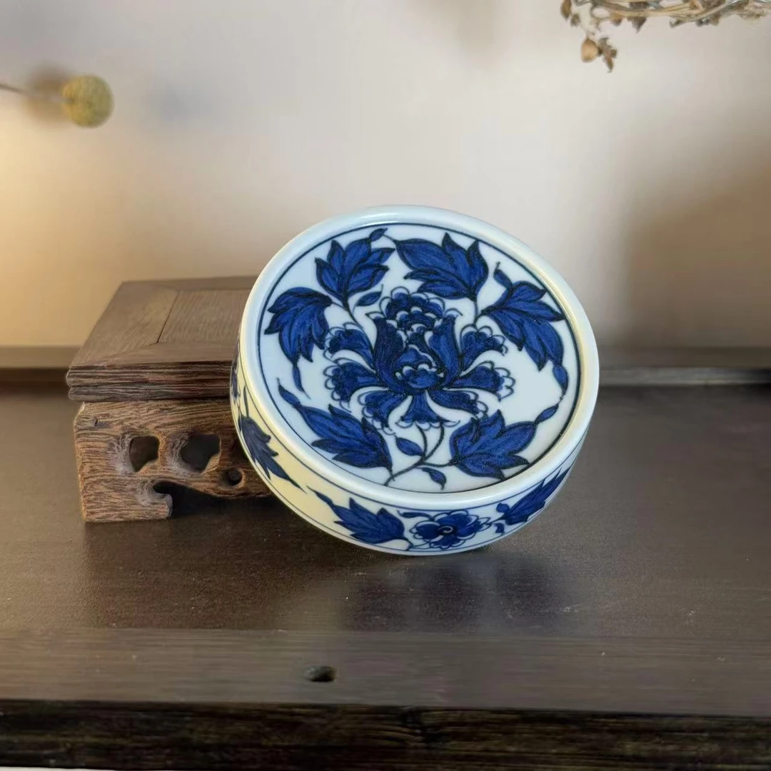 景德柴窑 牡丹盖置 520092