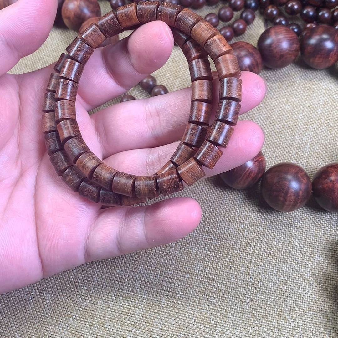 黄花梨/降香黄檀手串/手链海黄8*8竹节