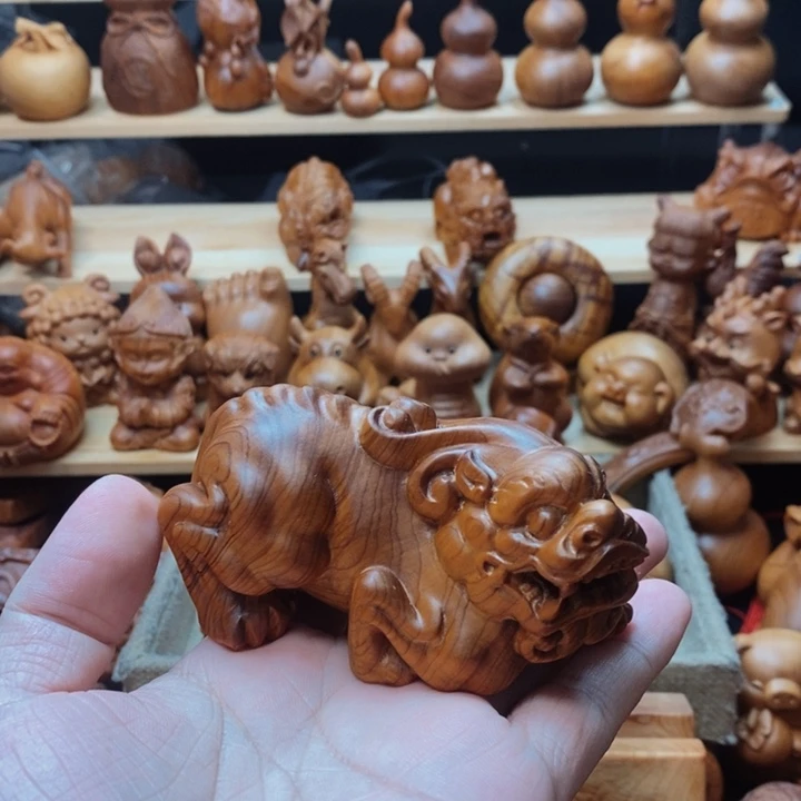 木质清****3崖柏木雕。。。。