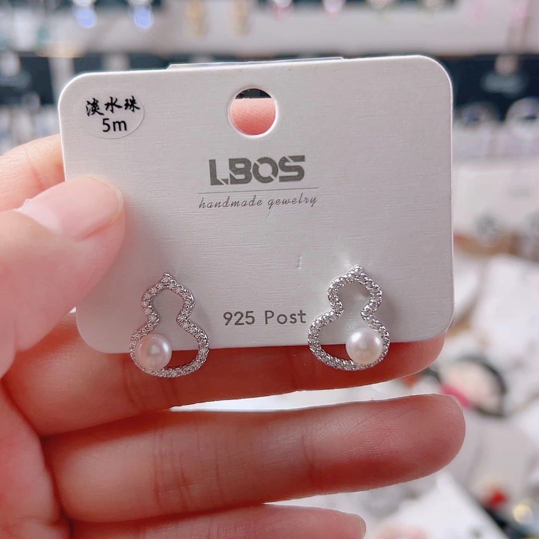 琉璃纯铜合金耳环的