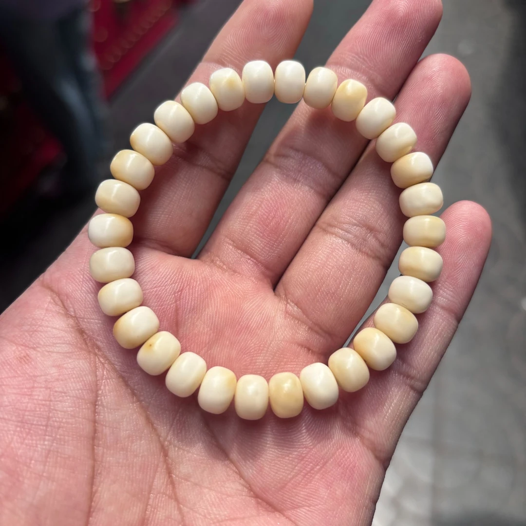 【曹掌柜精选】3  G44404-龙脊菩提磨盘单圈手串-尺寸9*7mm-