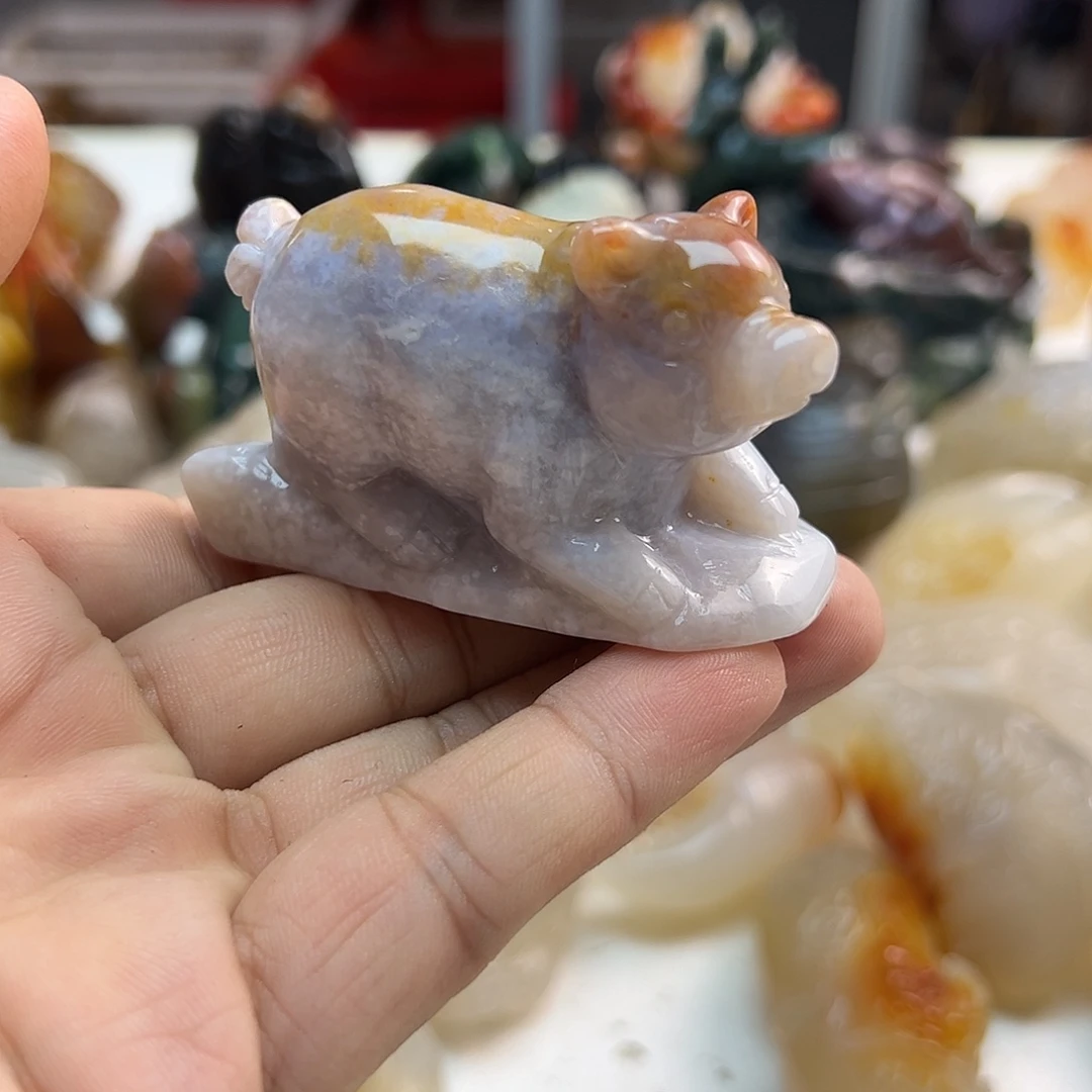 玛瑙/玉髓未镶嵌吊坠(不含链)