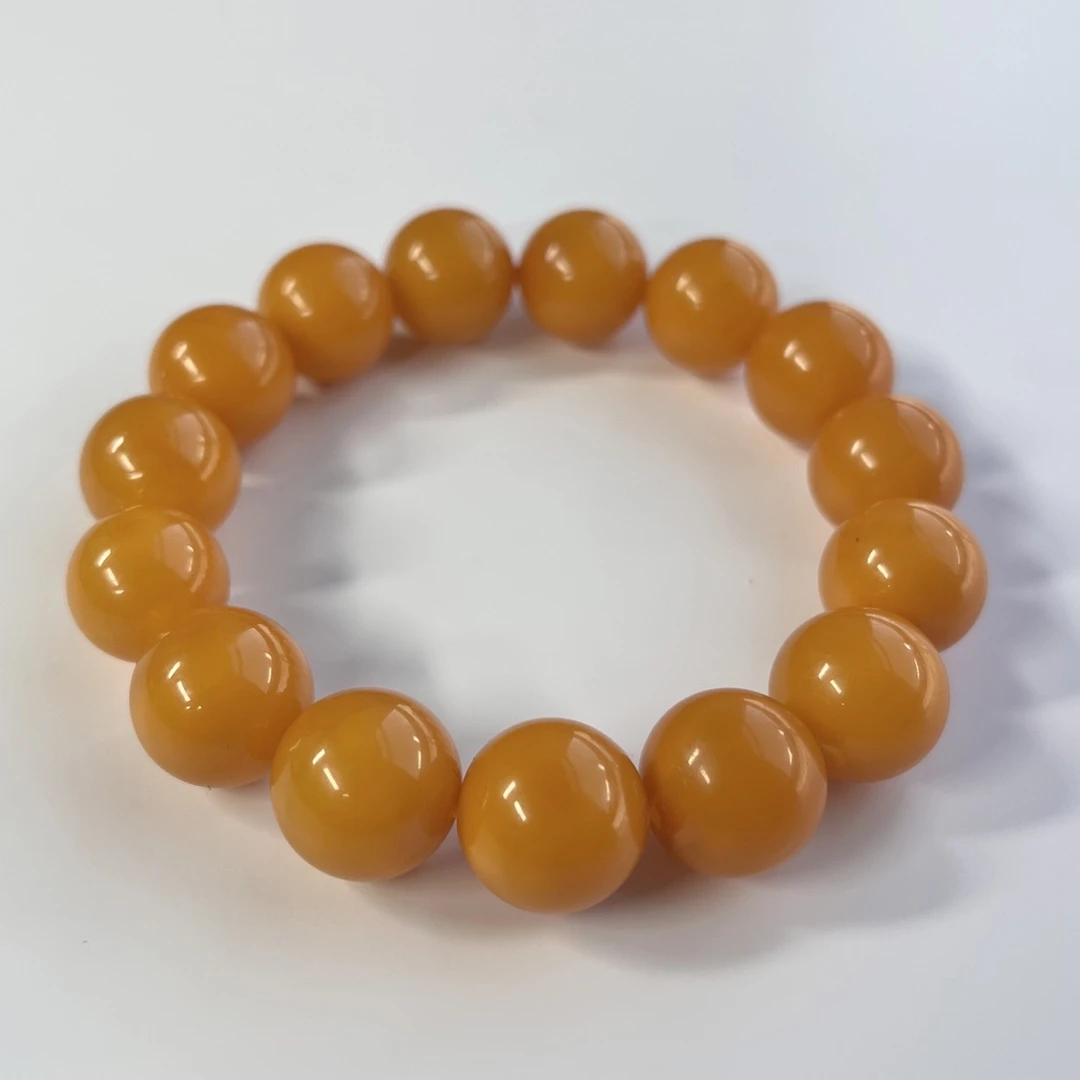 【亿轩珠宝】ZX131804焦皮料圆珠单圈素串14mm+