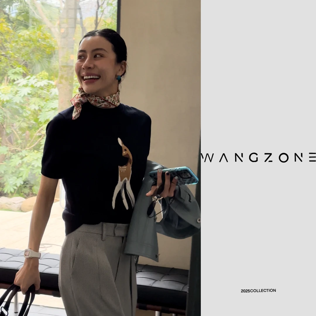 WANG ZONE | 重磅精纺 一鹿有你极简立体剪裁百搭短袖