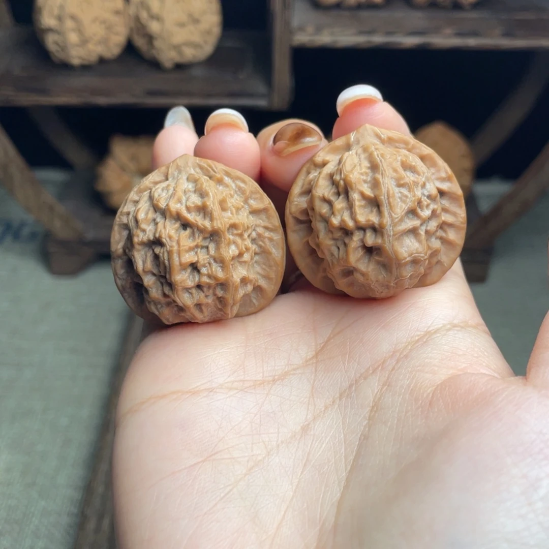 文玩核桃吊坠瓷娃娃34 全品白茬精配毕业红皮