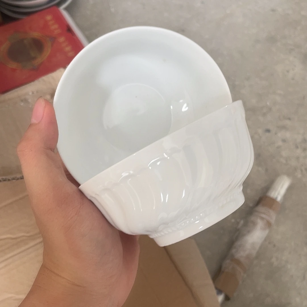 碗景德镇高温细白瓷餐具微瑕