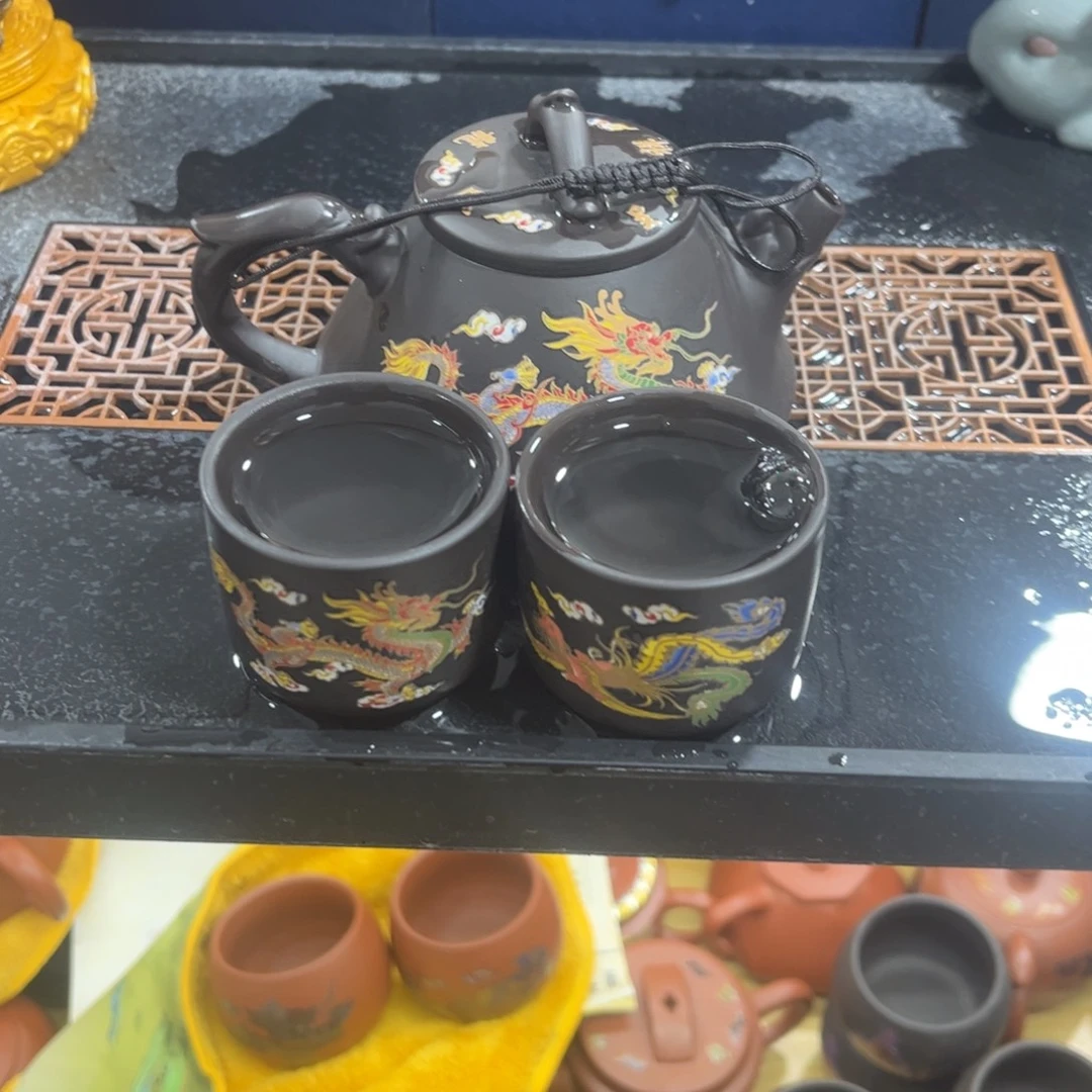 紫砂茶杯紫砂壶一壶2杯