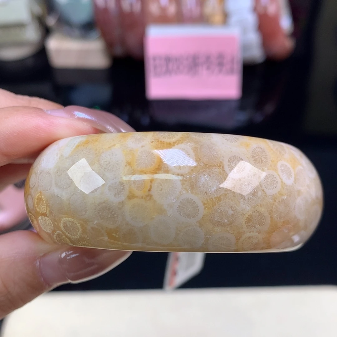 【闪购商品】颈饰未镶嵌硅化珊瑚（珊瑚玉）福利手镯52（16号）