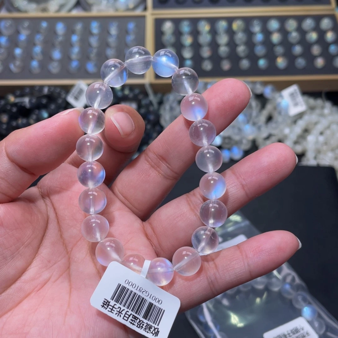 手链未镶嵌长石?*宝蓝月光手链10mm