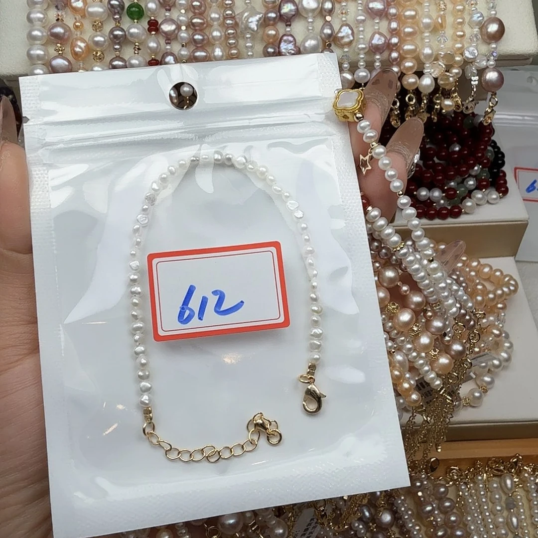 冻***甜手绳淡水珍珠钛钢