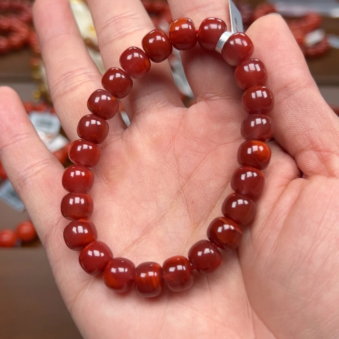 南红玛瑙未镶嵌手链