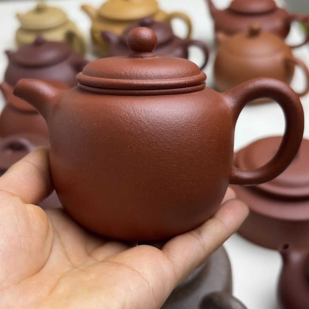 紫砂茶壶红降坡匏尊200cc