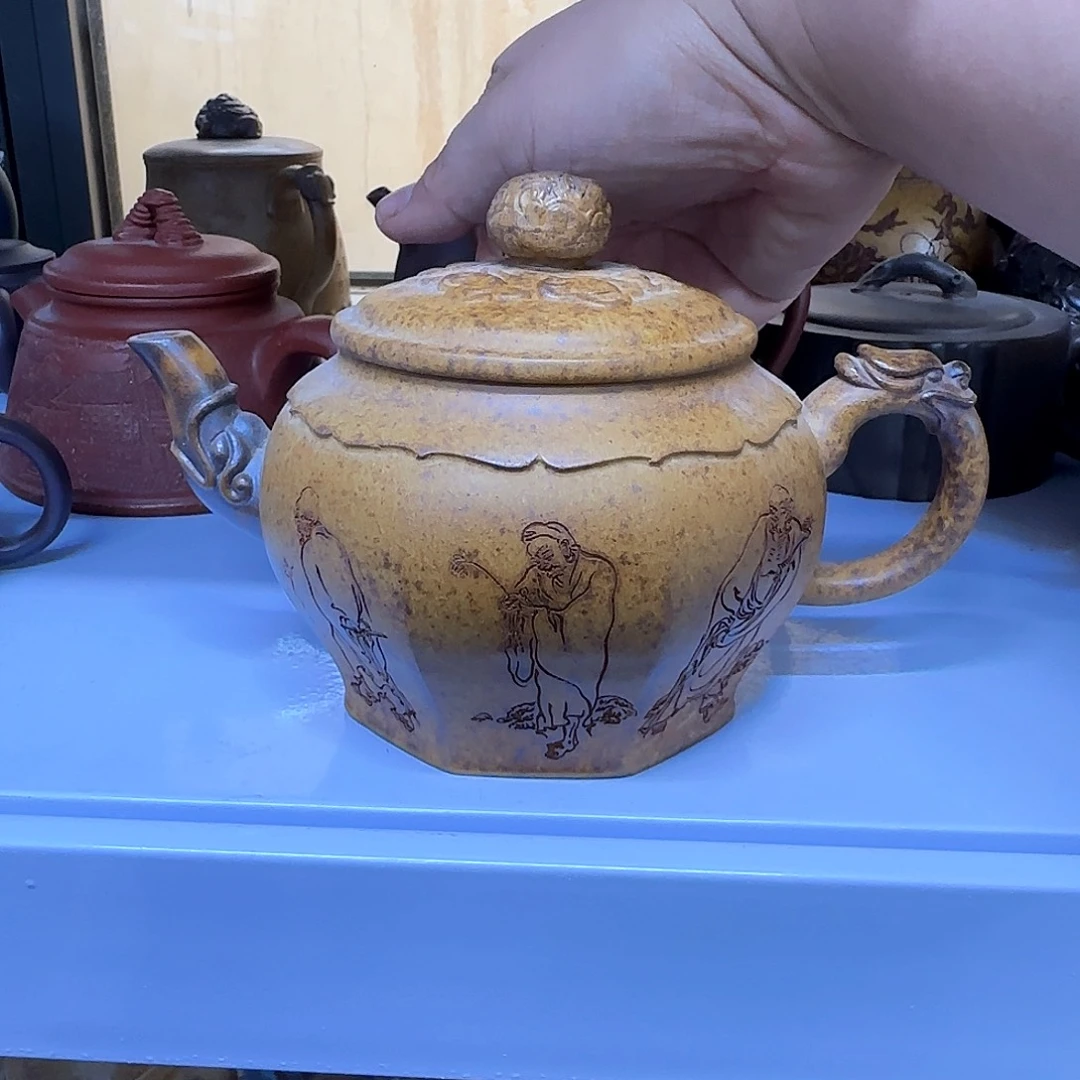 茶壶紫砂宜兴紫砂壶瑕疵处理