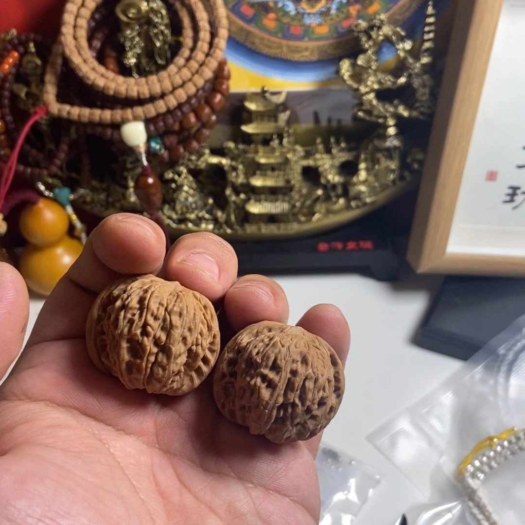 文玩核桃吊坠光*?36磨盘