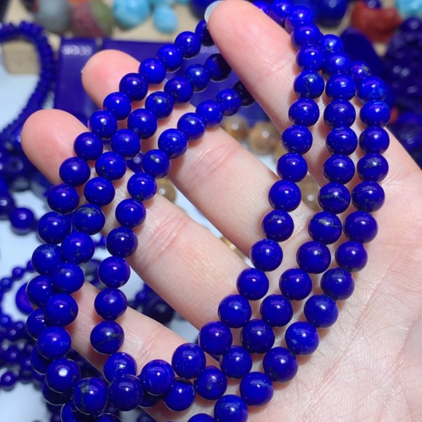 【闪购商品】青金石6.5m108项链未镶嵌