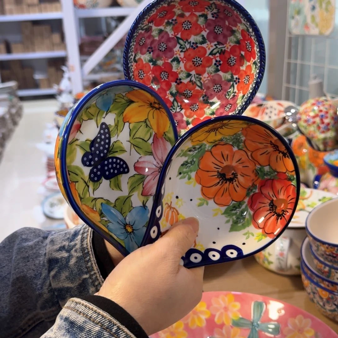 陶瓷手柄碟3只看图