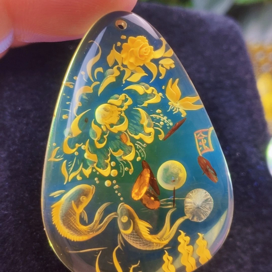 【闪购商品】金珀吊坠(不含链)未镶嵌
