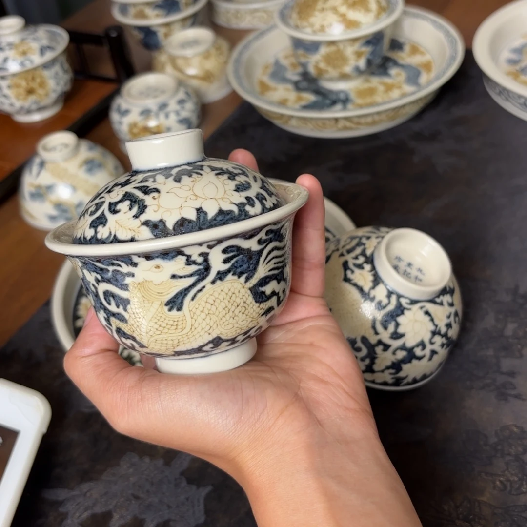 摆件景德镇手绘茶器