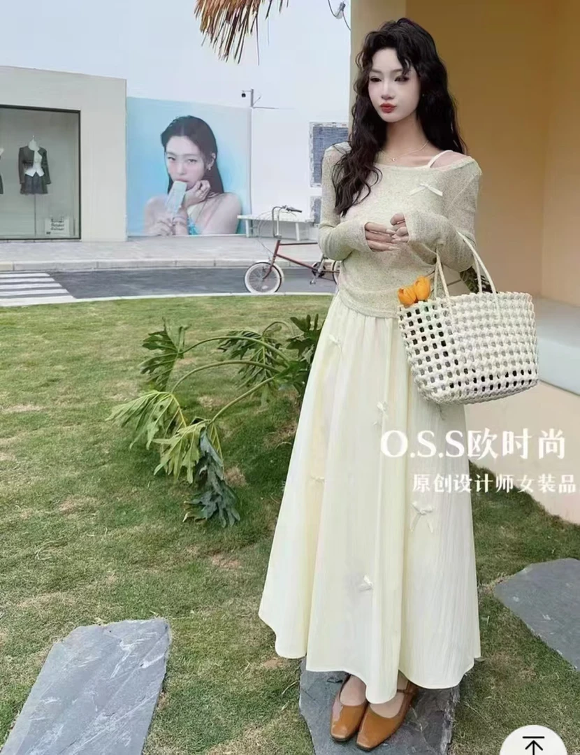 5033*蕾丝显瘦气质时尚夏季复古法式设计师三件套套装