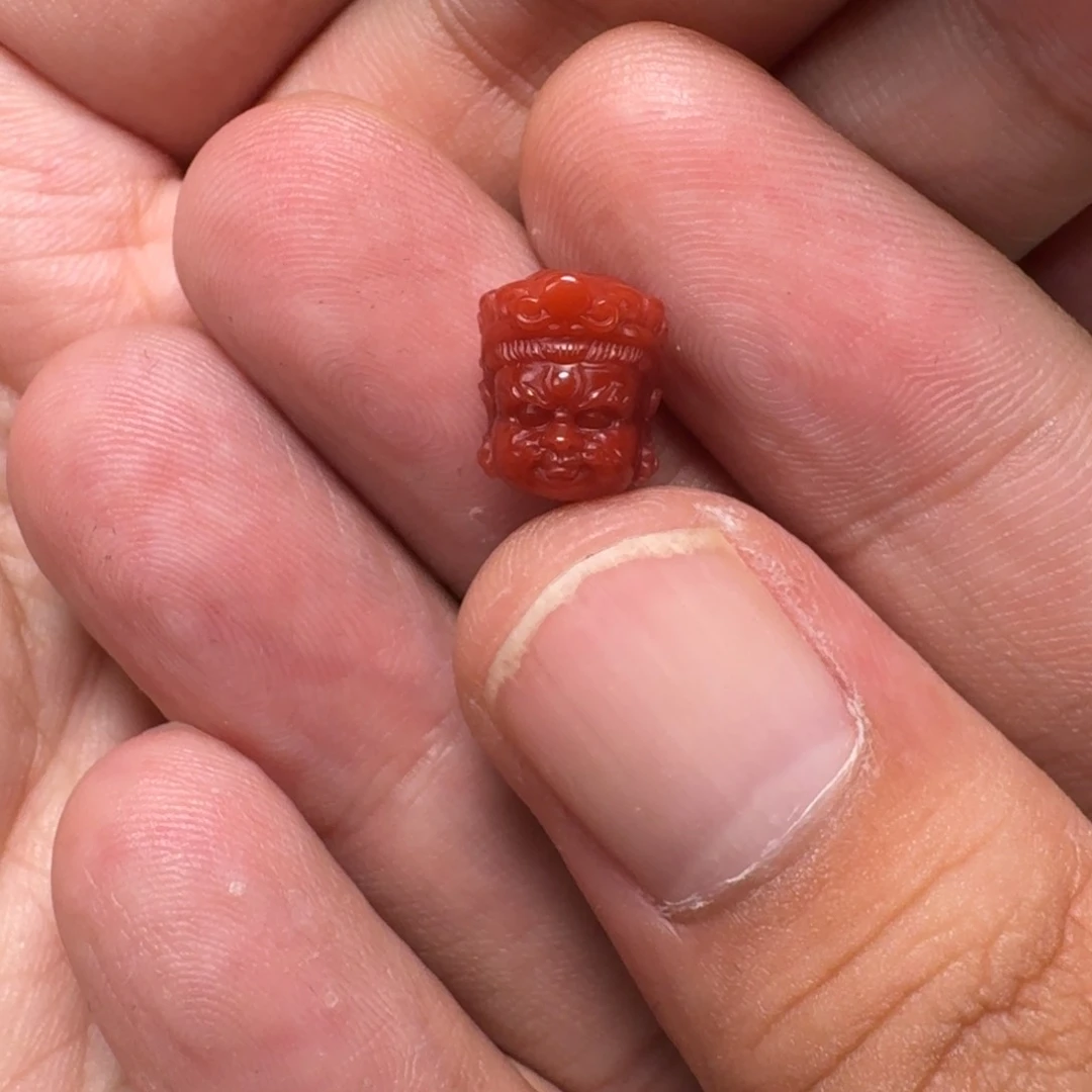 南红玛瑙玫瑰红黄财8mm未镶嵌