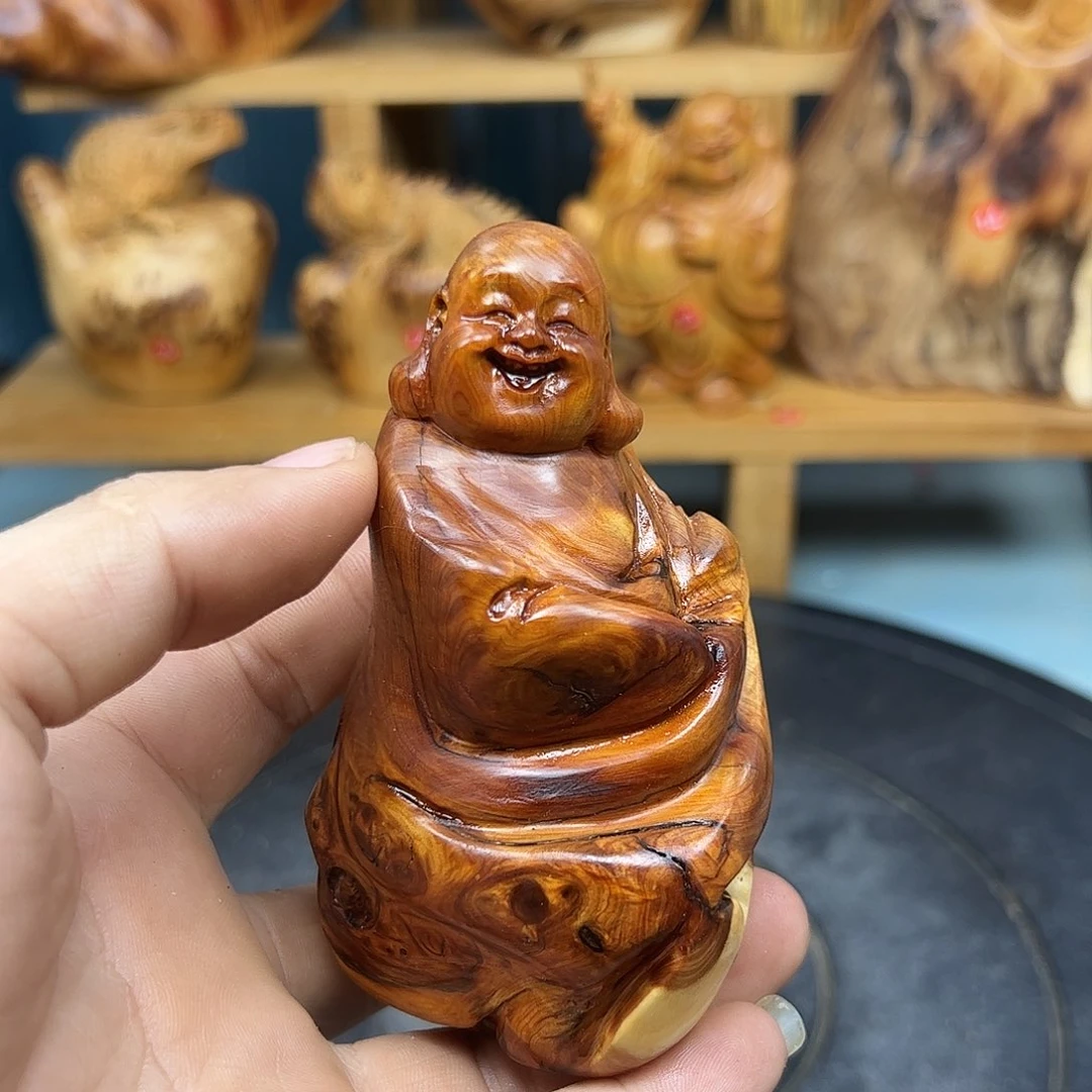 木周崖柏木摆件手把件