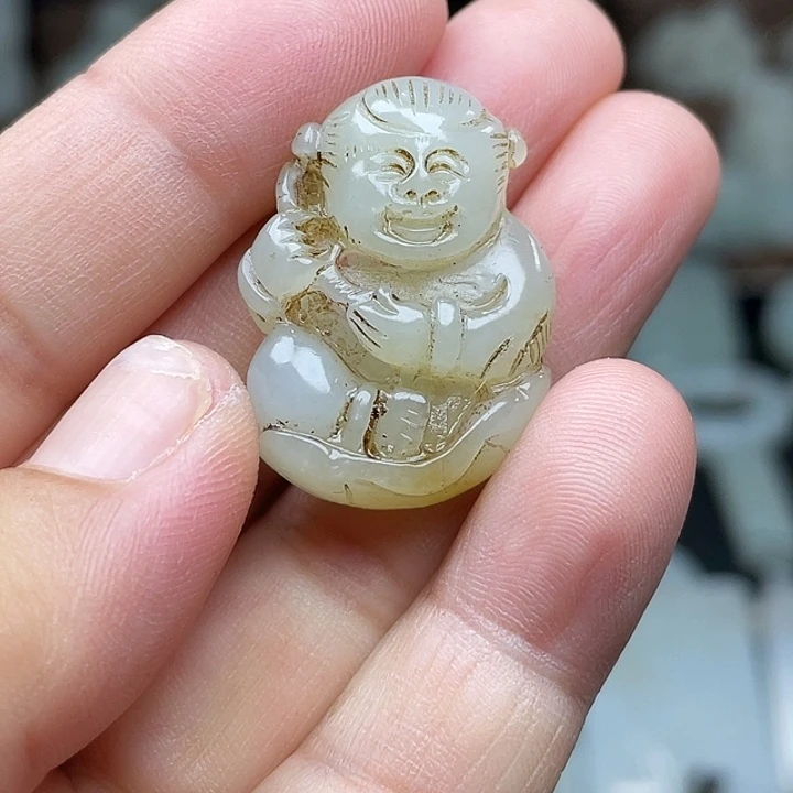 和田玉未镶嵌挂件