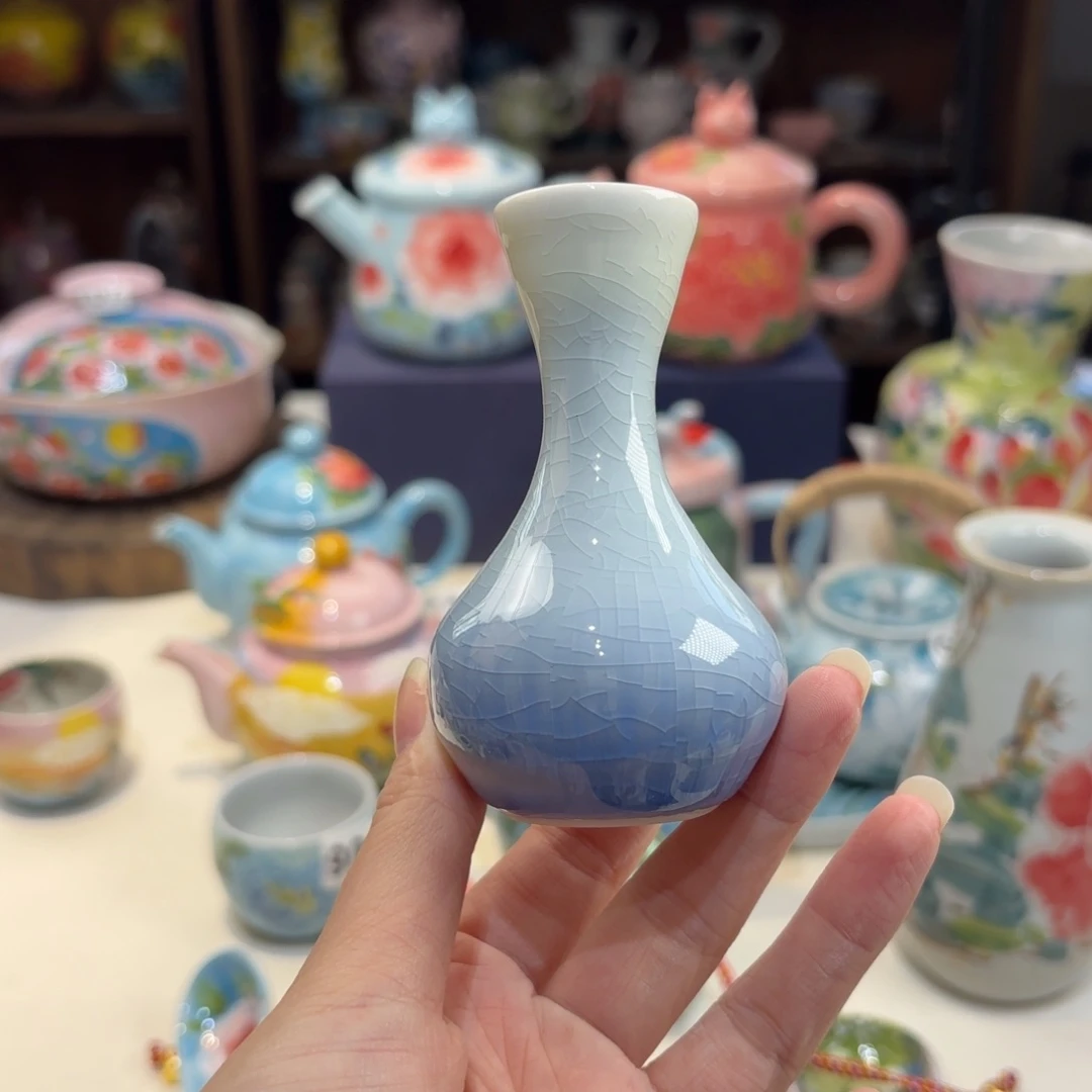 景德镇手绘高温釉下彩陶瓷茶具