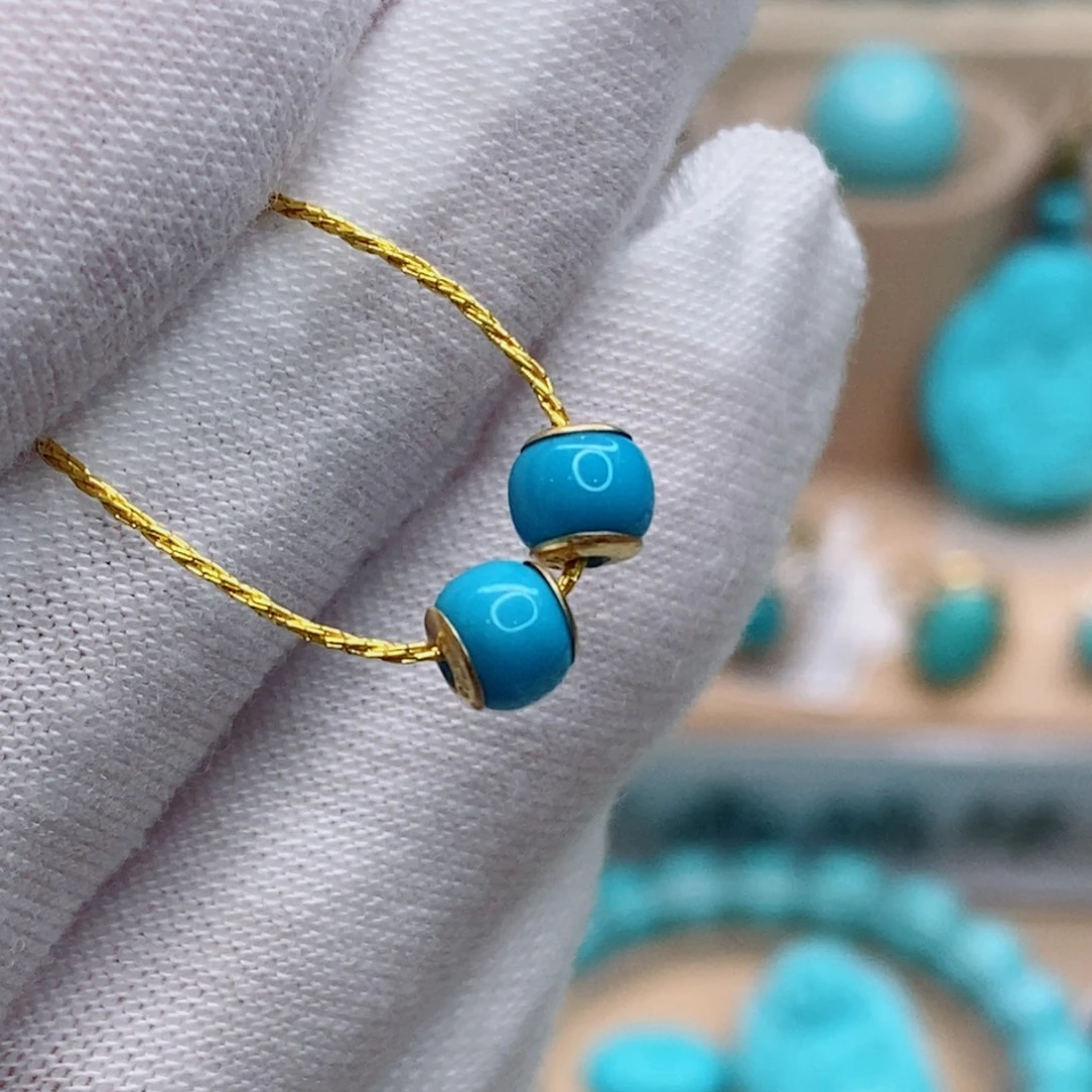 绿松石未镶嵌珠宝奇石5.2mm