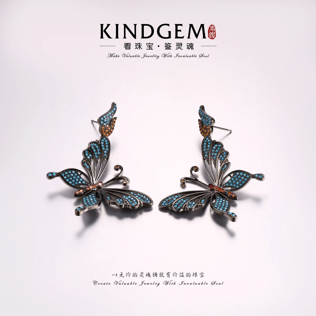 铜合金锆石耳饰 气质轻奢百搭时尚耳环 C-33148