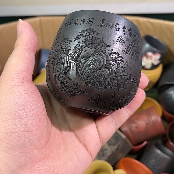 茶杯紫砂全手工紫砂主人杯