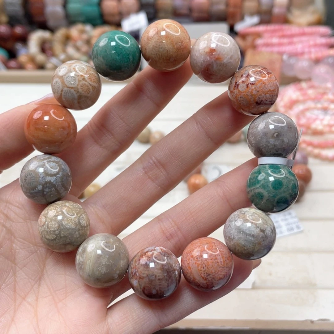 未镶嵌手链硅化玉秋*119