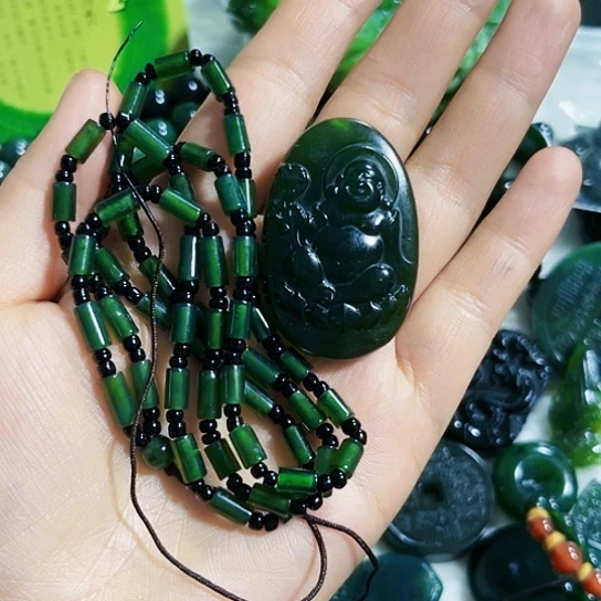 蛇纹石玉手链合金泰***绝