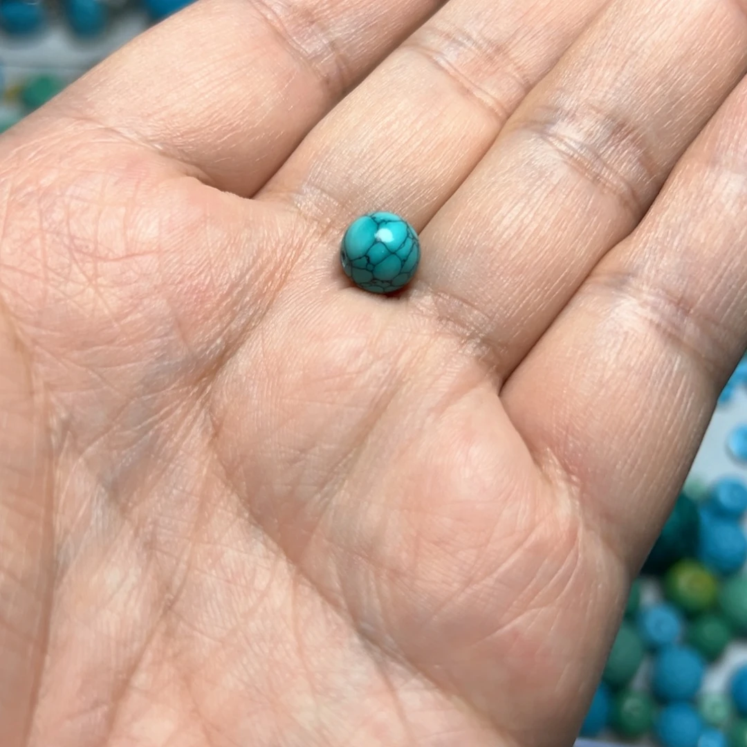 卡8+绿花珠子单珠散珠配珠