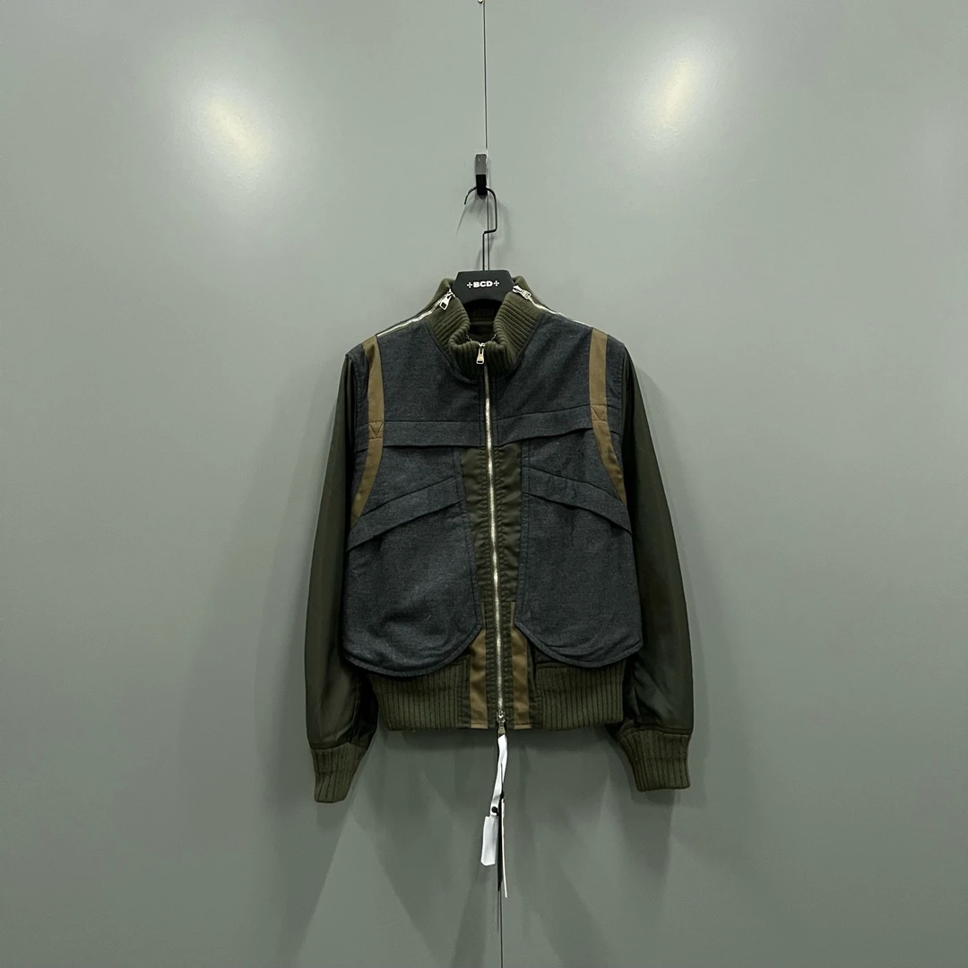 95新 LouisVuitton/路易威登 楠 拼接撞色拉链夹克 019238