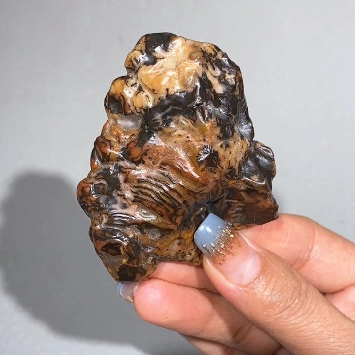 玛瑙/玉髓车挂合金石****缘129