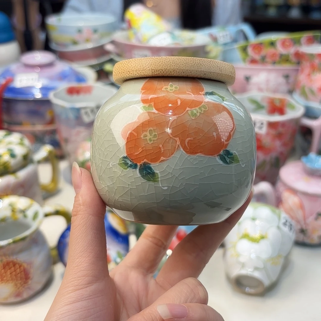 瓷片景德镇手绘高温釉下彩陶瓷茶具