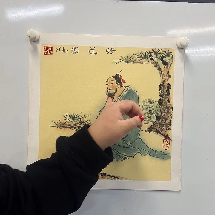 国画人物画作品手绘