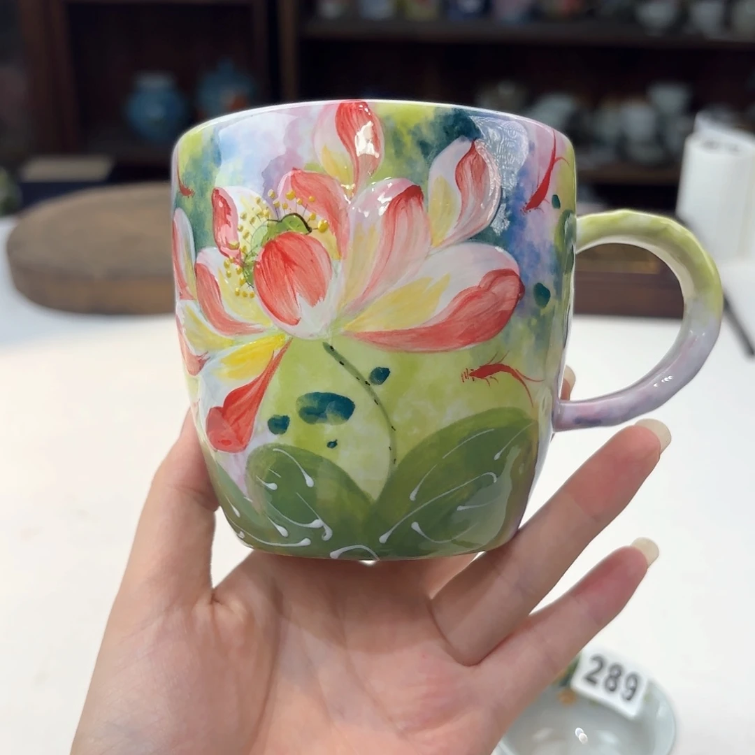 景德镇手绘高温釉下彩陶瓷茶具