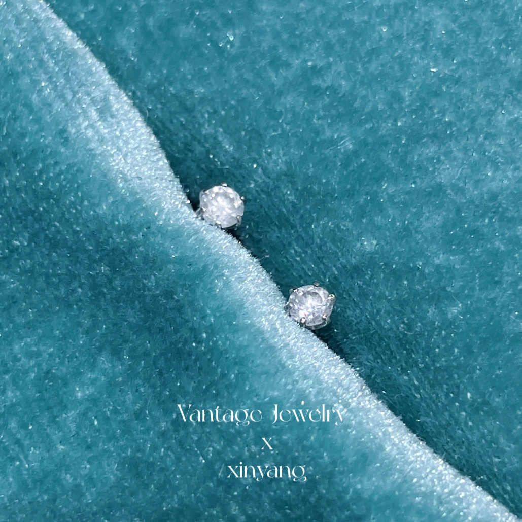 【欣阳】10分/20分 六爪钻石耳钉