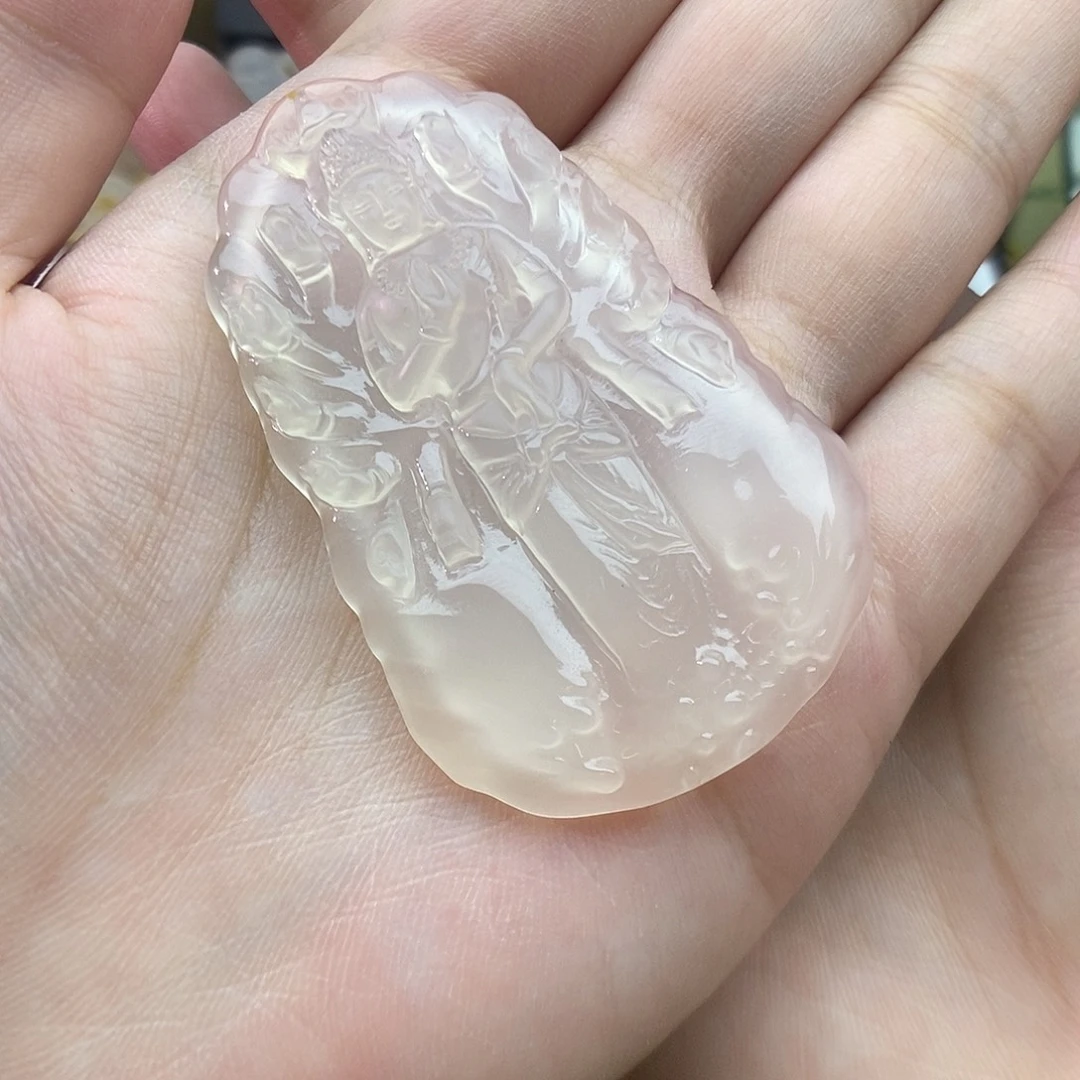 路***过玛瑙/玉髓未镶嵌颈饰
