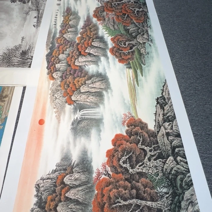 手绘作品全场放大露