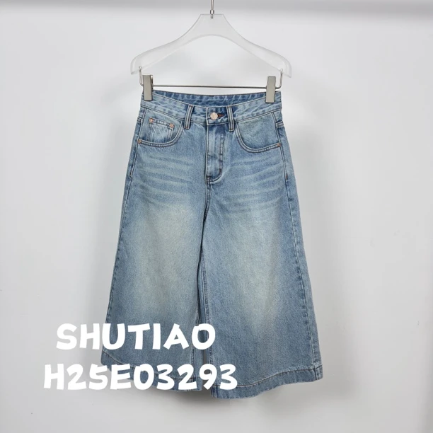 【SHUTIAO】2025夏季：新款小众设计款短裤H25E03293