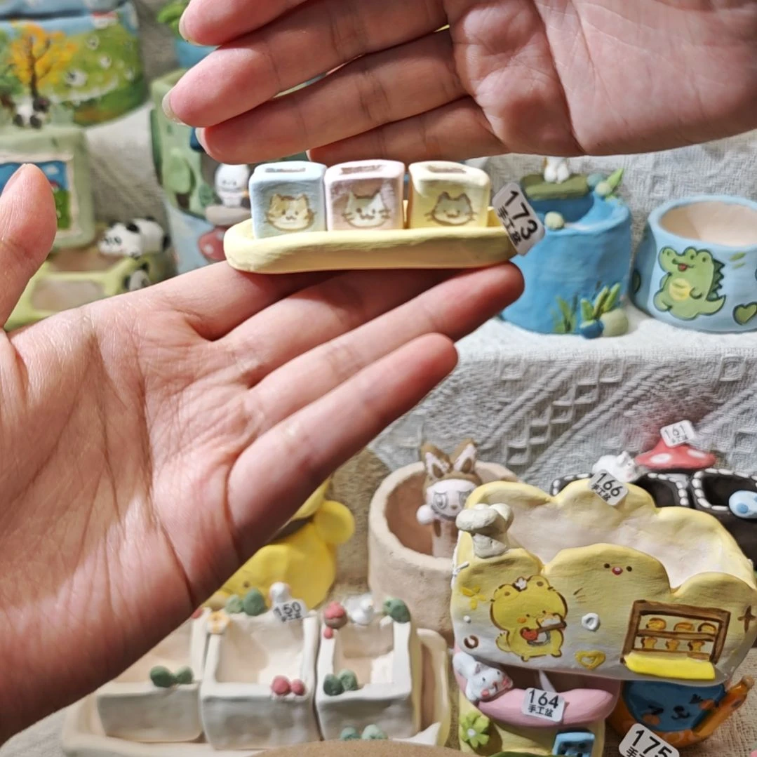 满29.9包邮手工花盆173